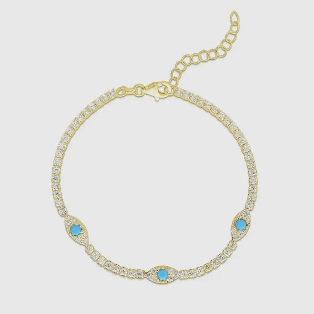Evil Eye Tennis Bracelet